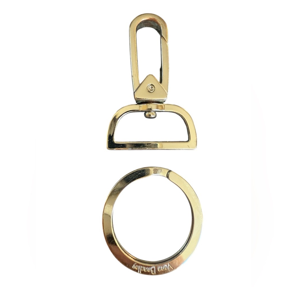Vera‎ Bradley Shiny Silver Key Ring lanyard hardware